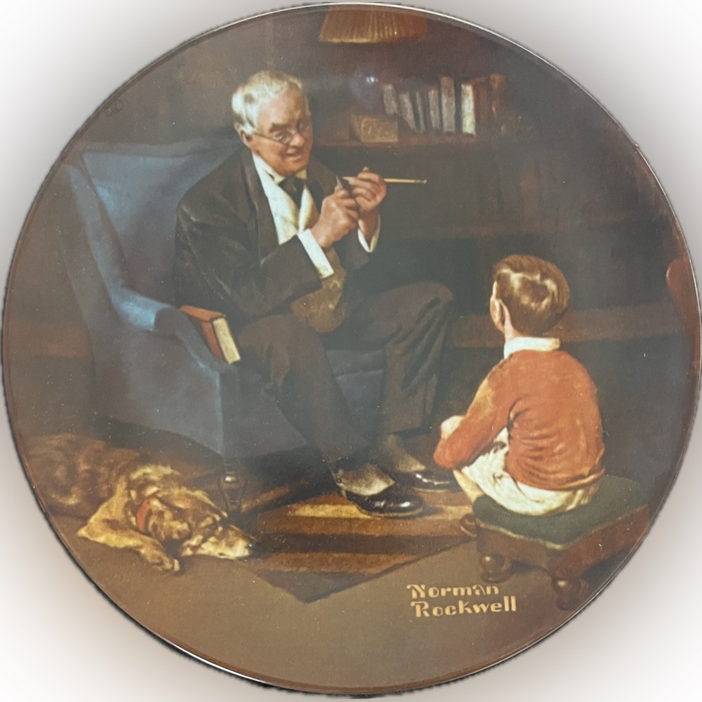 Norman Rockwell “The Tycoon” Collector Plate | 1982 | Limited Edition 🎨
